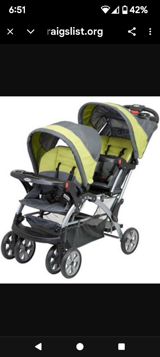 Baby Trend Sit N Stand Double Stroller $125