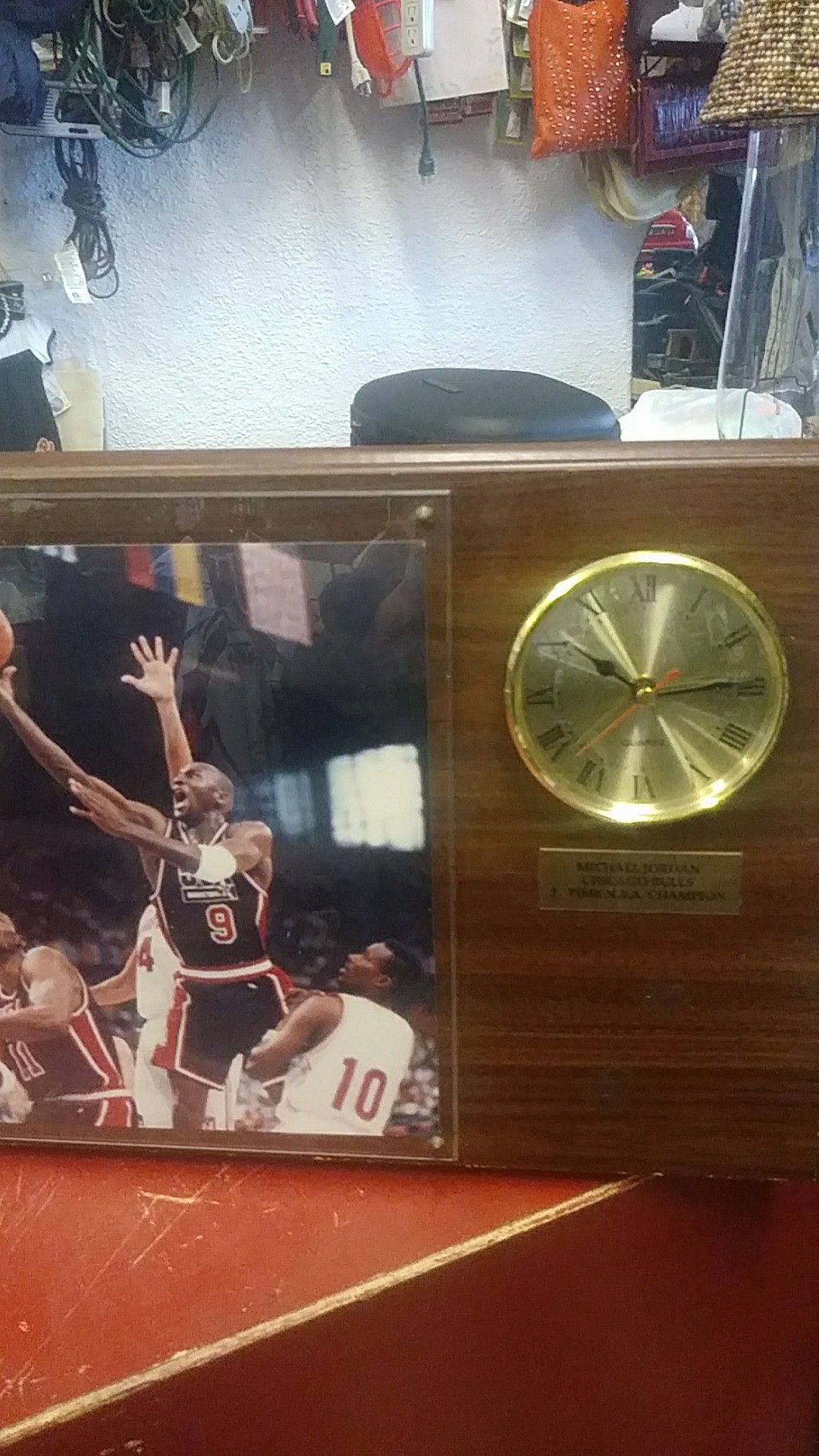 JORDAN OLYMPIC TEAM PLAQUE/ CLOCK