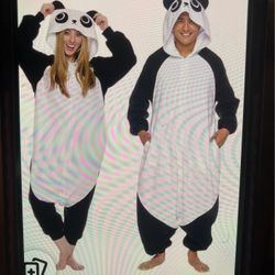 Panda Onesie Adult Size L Brand New