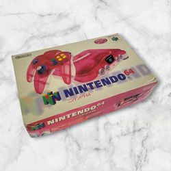 Nintendo N64 Clear Red Console CIB