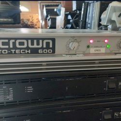 Crown Macro-Tech 600 Amplifier Amp... USA Made