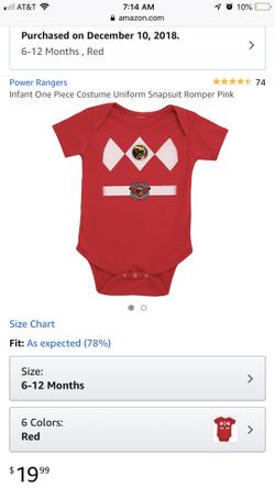 Red power ranger baby onesie