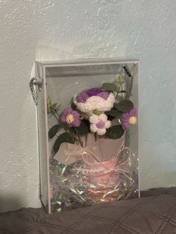 Purple Flower Bouquet with Lights