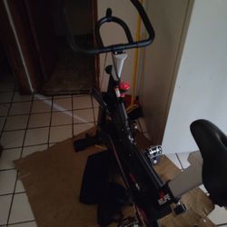 Exercise Bike W/ LCD Monitor And Adjustable Resistance 