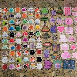 LOTS of Stickers & Sticker Earrings (All NEW!) (3 pictures posted)