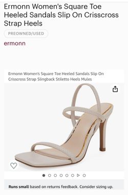 Ermonn Stiletto Heels, Sandals For Women, Cross Straps Sling Back Party Sandal