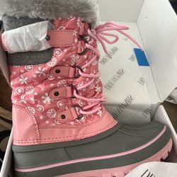 Pink Snow Boots 3 Kids