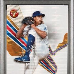 2024 Topps Pristine Los Angeles Dodgers Tyler Glasnow Gold #49/50 PSA 9 POP 1 🔥