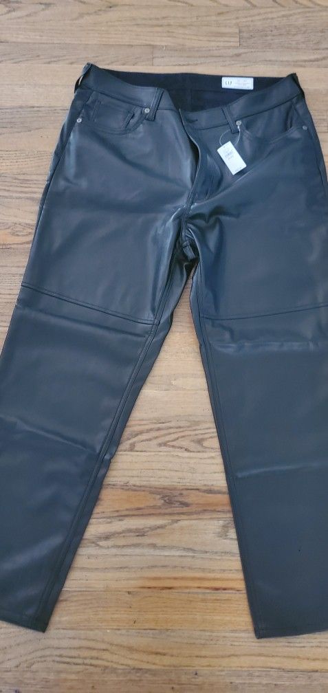 Gap Leather Girl Pants