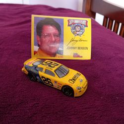 Johnny Benson #26 Car With Autographed Trading Card $5