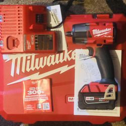New Milwaukee M18 FUEL Gen-2 18V Brushless Mid Torque 1/2 in.Impact Wrench Kit (1) Battery (1) Charger & Hard Case. Price is FIRM. $260