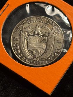 🇵🇦 1930 Panama Half Balboa Silver Coin Low Mint 300k