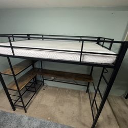 Twin Loft Bed With Desk Under