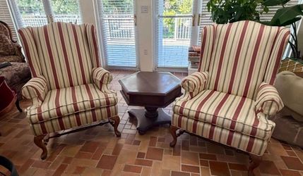 Wingback High Back Chair Set