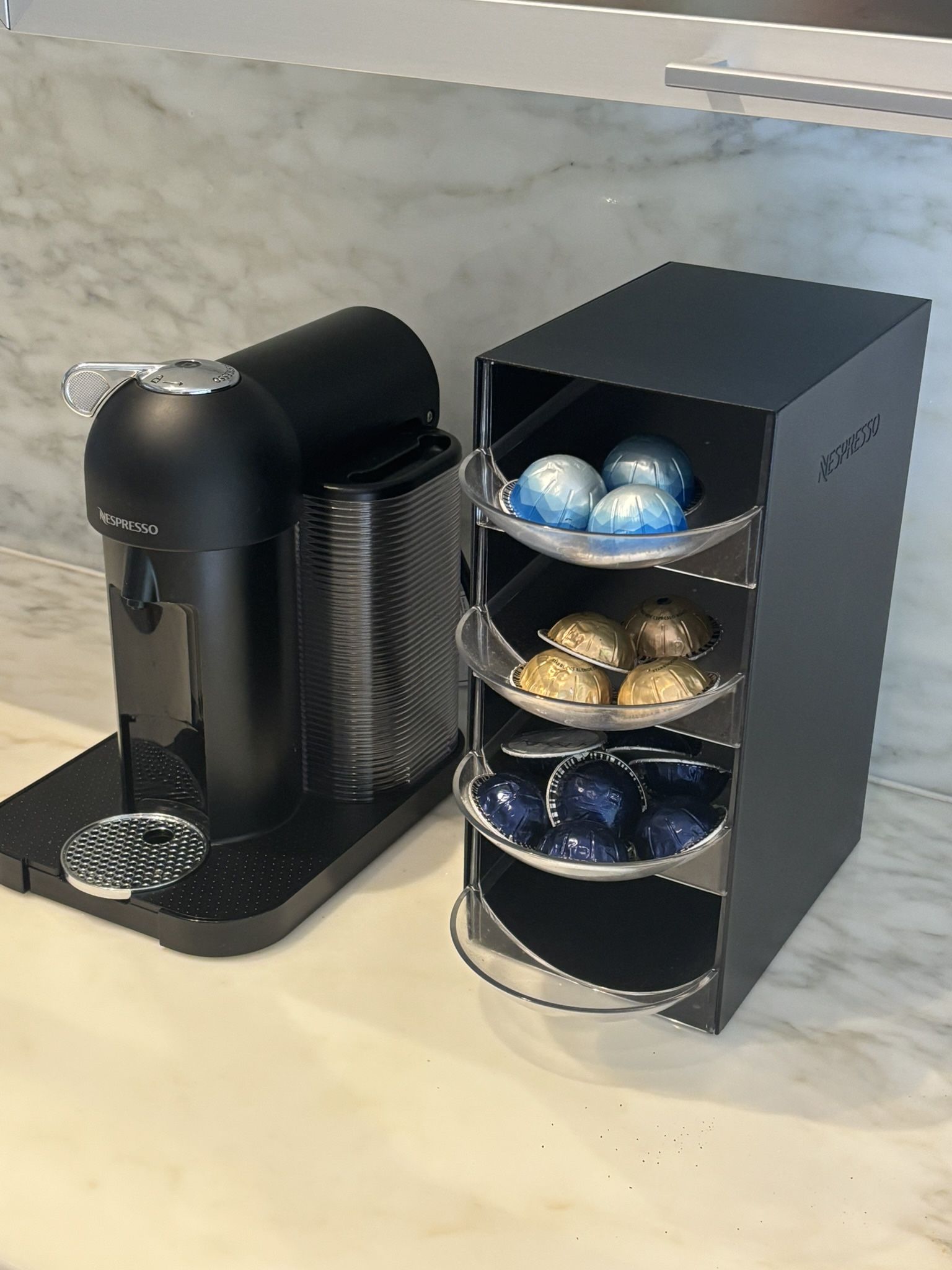 Nespresso Vertuo Coffee Machine With Capsule Drawer
