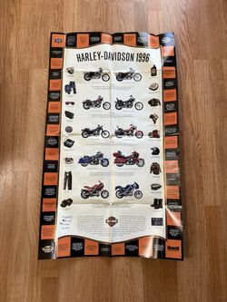 Gorgeous 1996 Harley Davidson Poster