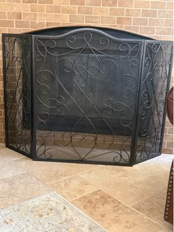 Fireplace screen