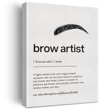 🖼️ Brow Artist Definition Canvas Wall Art – New