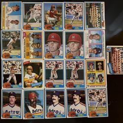 Vintage Houston Astros Baseball Card Lot 1970s 1980s Topps