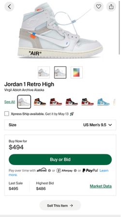 Jordan 1 Alaska Virgil
