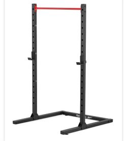 Squat rack with weights