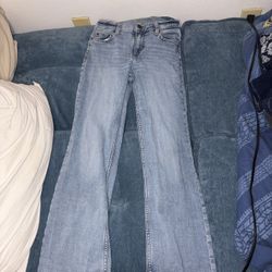 Wrangler Girls Light Wash Flared Western Jeans