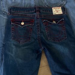 True Religion Red Stitching 