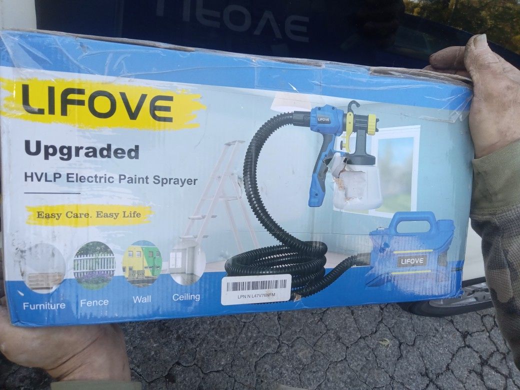 Lifove Upgraded  Hlvp Electric Paint Sprayer