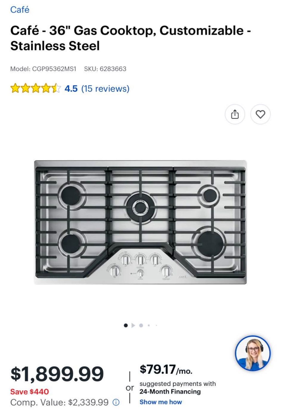 Cafe GAS cooktop