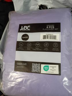 New Queen Size Deep Pocket Lavender Sheets