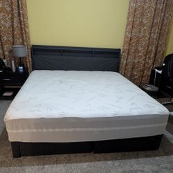 Bed Frame and Mattress (King Sized)