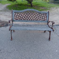 Iron Patio Bench 