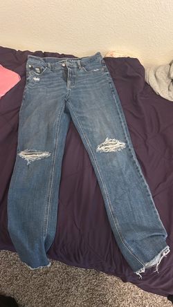 American Eagle, Super High-Rise Straight Jeans, Dark blue, Size 6
