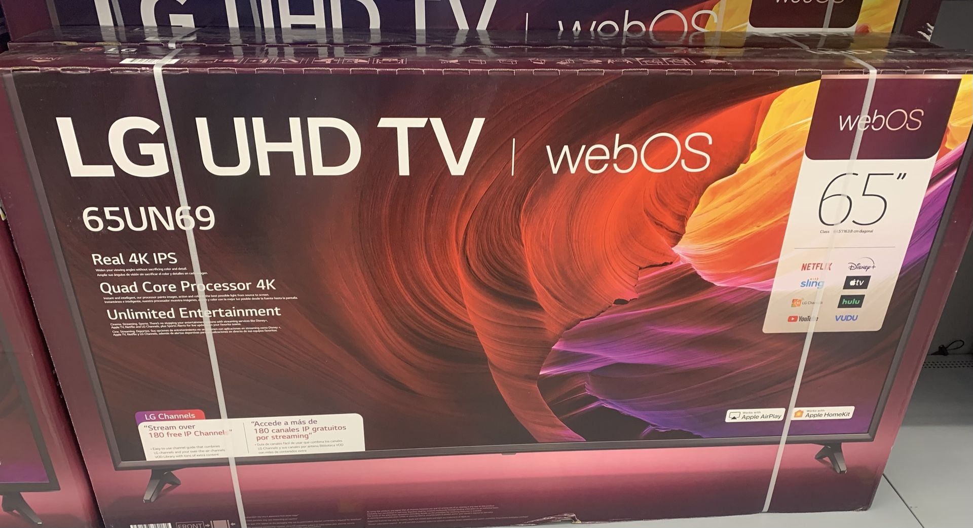 LG - 65” Class UQ70 Series LED 4K UHD Smart webOS TV