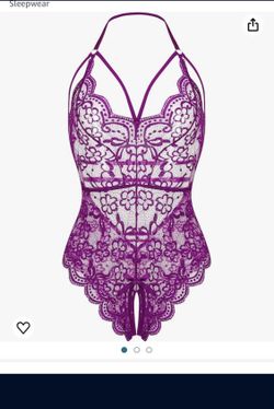 LOLLO VITA Women Lingerie Lace Bodysuit One Piece Babydoll Teddy Chemise Sleepwear