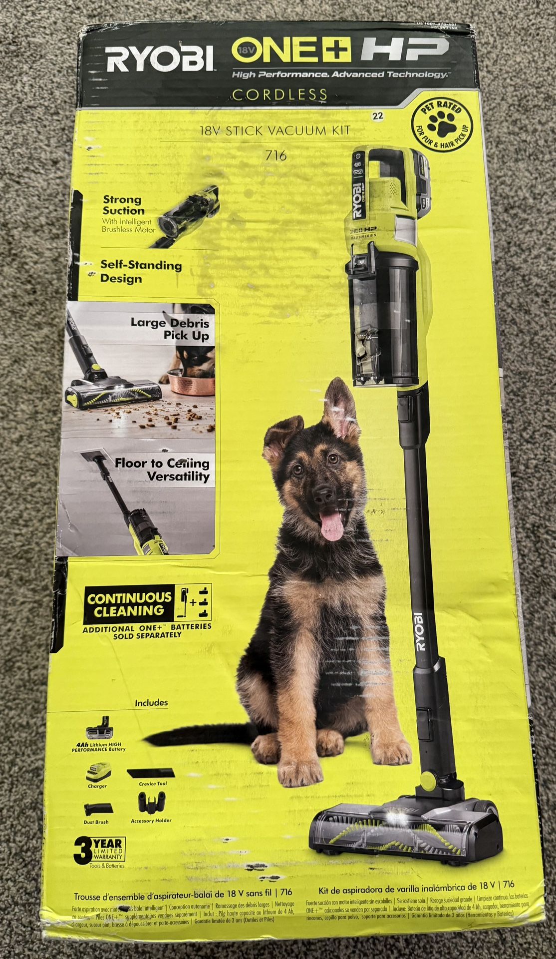 Ryobi Pet Stick Vacuum