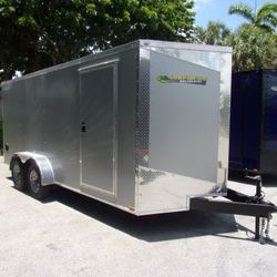 Hook & Line 7 × 16 Enclosed 7k Cargo Trailer