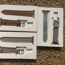 Apple Watch Leathr Bands 41mm (apple Watch 7) 44mm(apple Watch 6) 