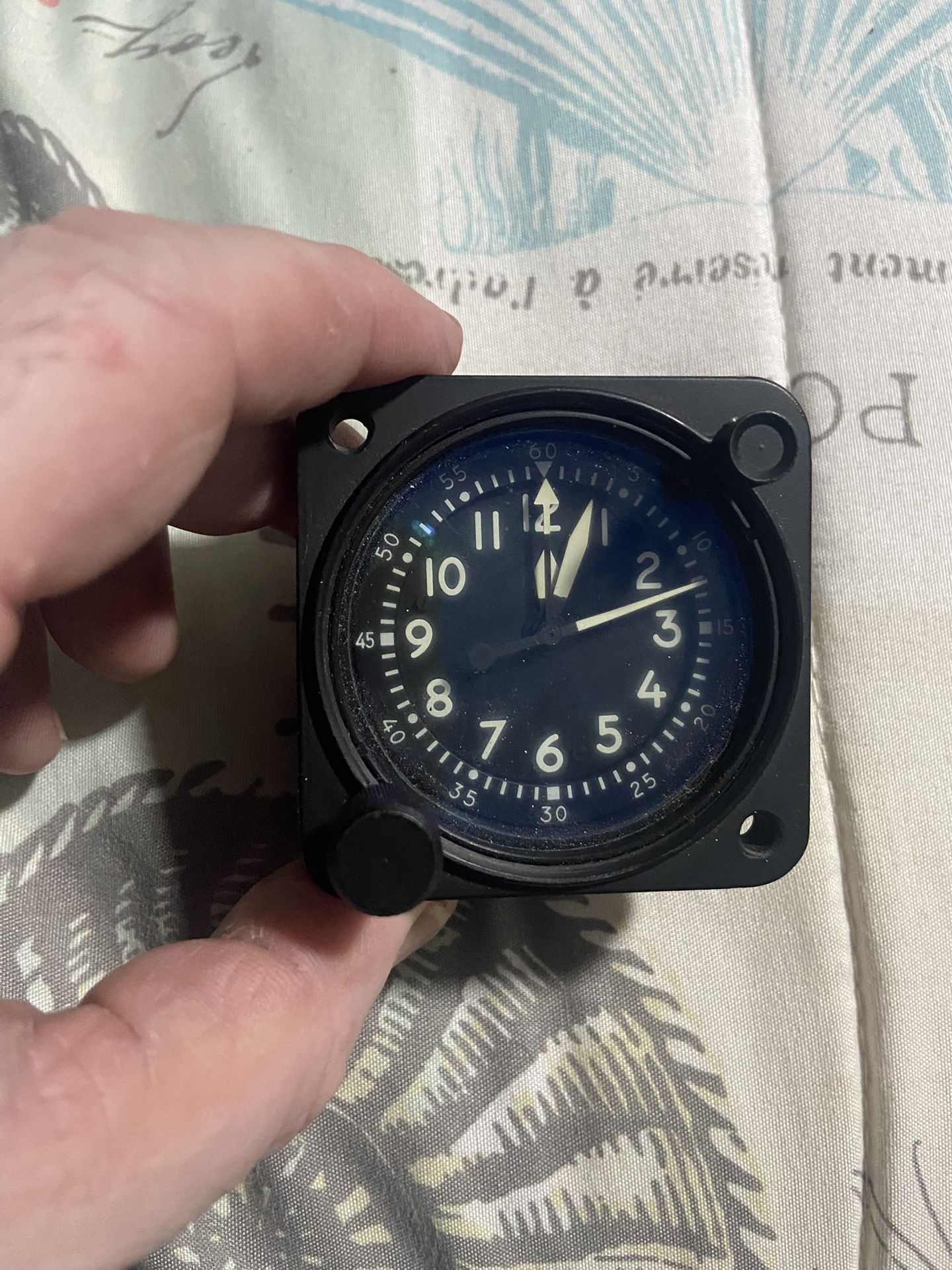 Waltham Aircraft Mechanical clock A13A-2