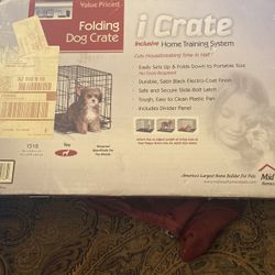 NEW FOLDING DOG CRATE  CAJA PARA  MASCOTAS NUEVO PERFECTO CONDICIÓN 