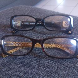Son 2 Pares De Lentes Coach Normales  En Buenas Condiciones 2$50