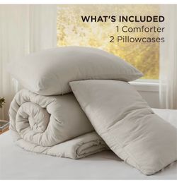 Comforter Set with 2 Pillowcases 82x86
