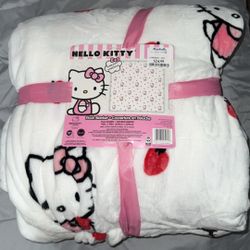 Hello Kitty Strawberry Blanket 