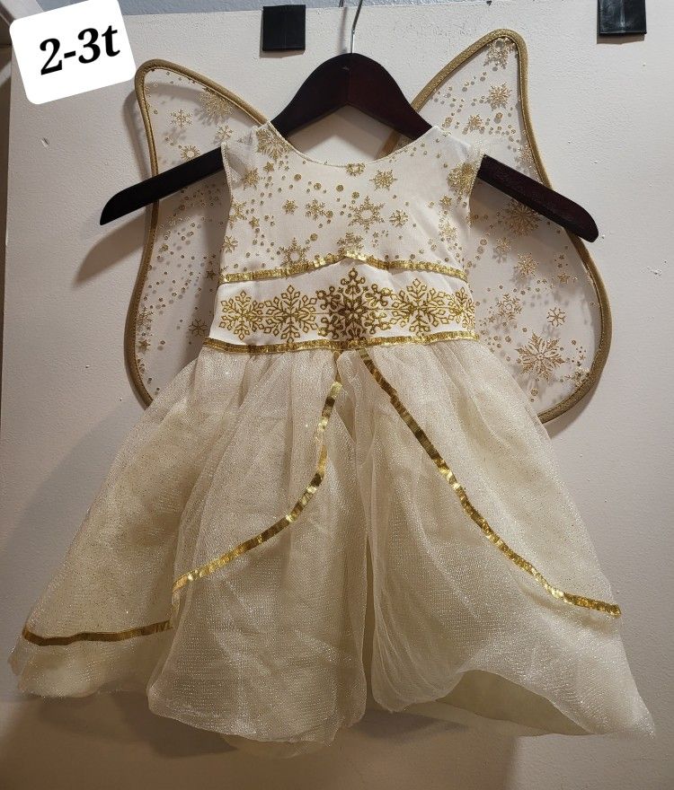 ANGEL CHRISTMAS COSTUME SIZE 2-3T