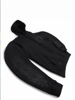 New Chrome Heart black on black floral