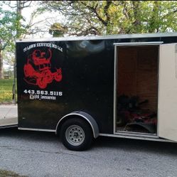 Trailer And A Zero Turn Riding Mower For Sale 