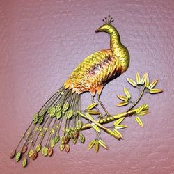 Peacock Sculpture  2 Piece Set 