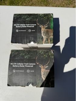 4G LTE Cellular Trail Cameras (2) – Solar Powered