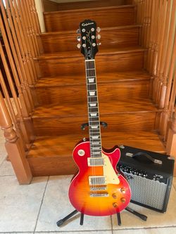 Epiphone Les Paul Standard Pro w/ Fender Amp