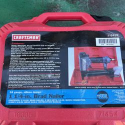Craftsman 18 Gauge Brad Nailer